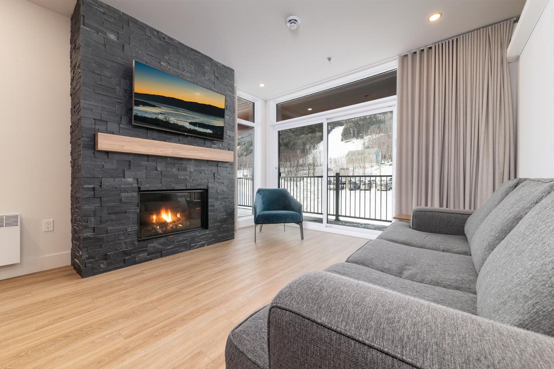 Les Appartements Du Massif De Charlevoix 圣弗朗索瓦小河 客房 照片