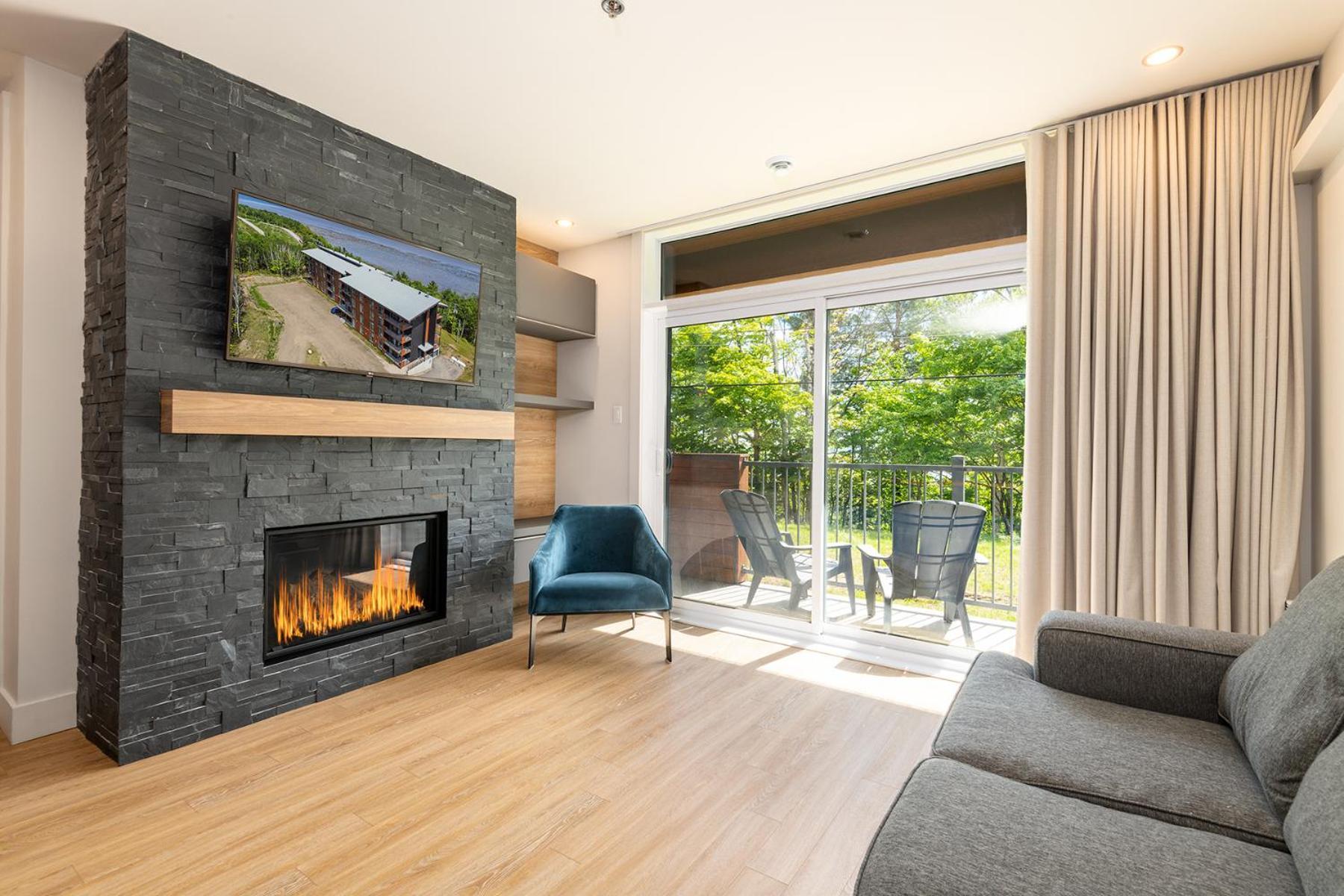 Les Appartements Du Massif De Charlevoix 圣弗朗索瓦小河 客房 照片