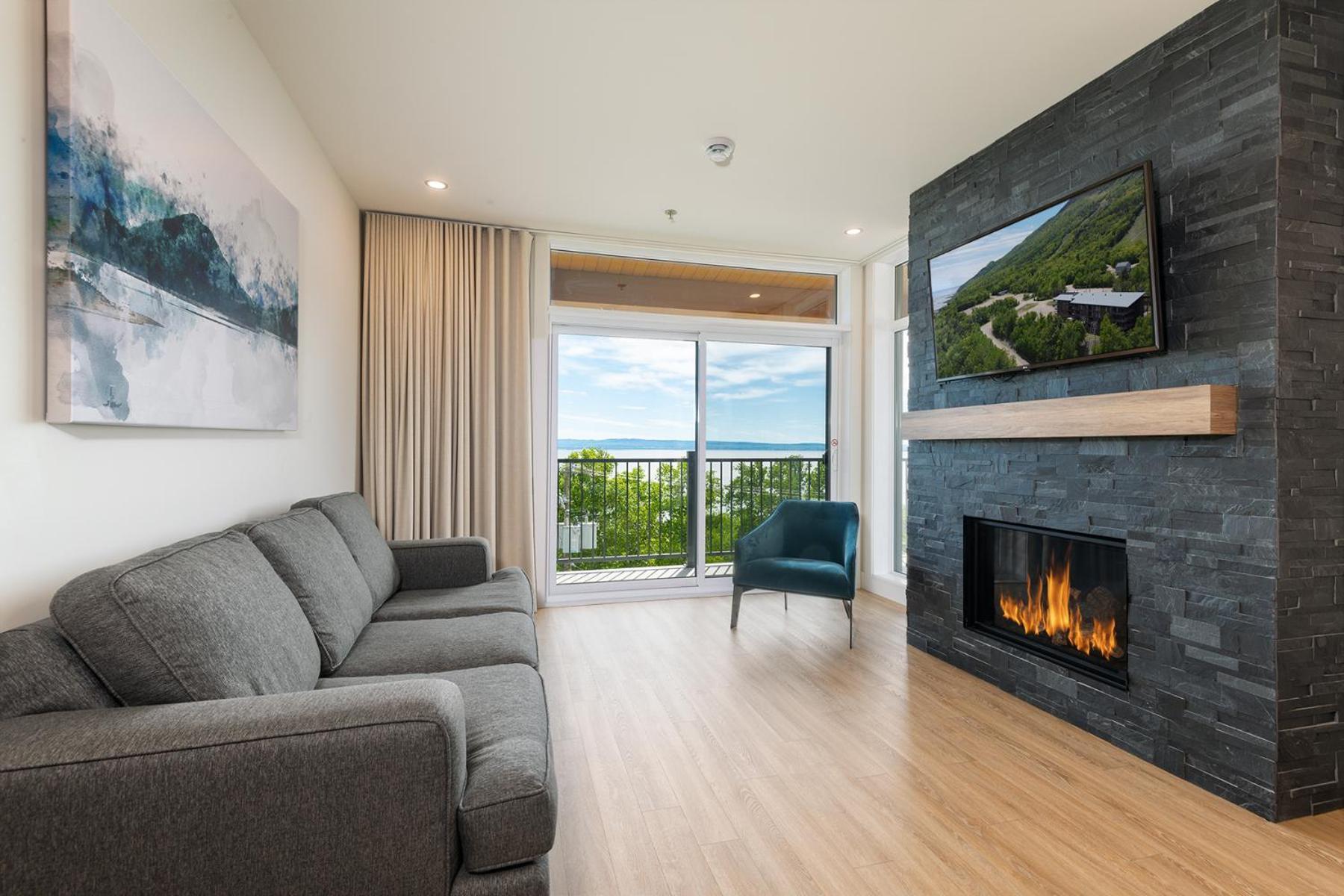 Les Appartements Du Massif De Charlevoix 圣弗朗索瓦小河 外观 照片