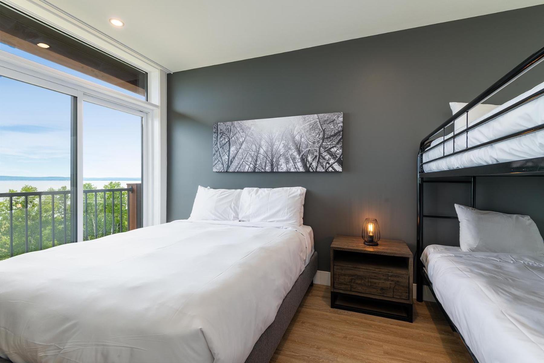 Les Appartements Du Massif De Charlevoix 圣弗朗索瓦小河 客房 照片